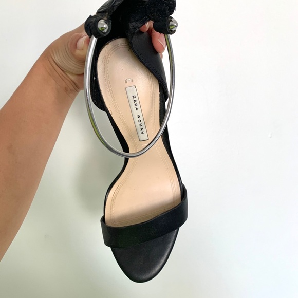 Zara black heels - size 6 - Picture 3 of 4